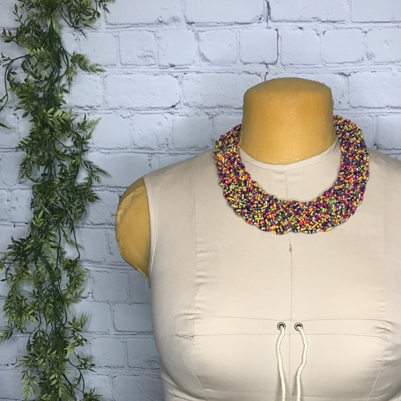 Target Jewelry - Multicolored Chunky Braided Statement Necklace